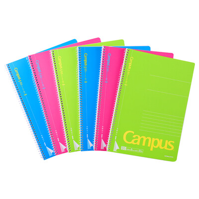 

KOKUYO Campus New Colorful Spiral Stapler Notebook Notepad B5 50 Page 6 This color comes with WCN-SB558N