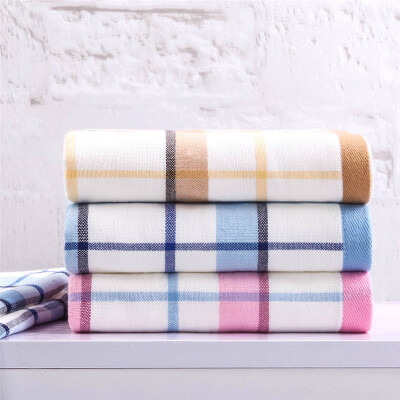 

Xin brand towel home textile fabric color grid art cotton towel 3 installed