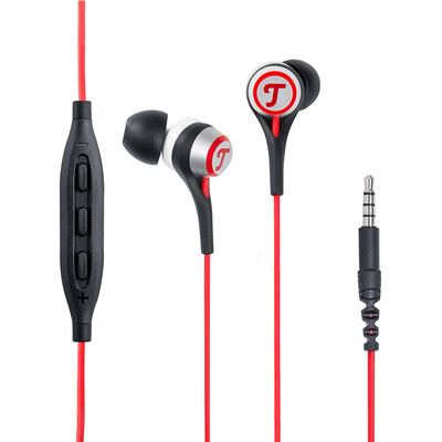 

TEUFEL iTeufel Move German-style stereo sports earphone with microphone can be put in the ear headphones black&red