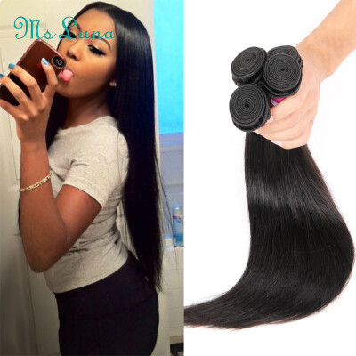 

Top Fashion Brazilian Virgin Hair Straight 100 brazilian Human Hair Weave Bundles Unprocessed Hair Weft Free Shipping