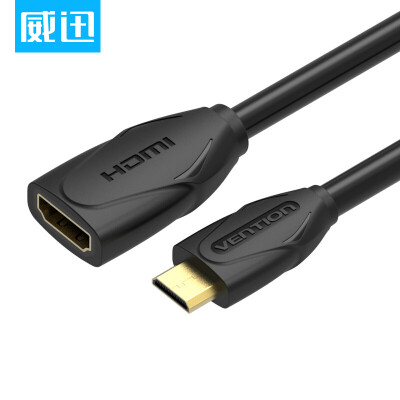 

(VENTION) Мини-HDMI-кабель HDMI для подключения мини-HDMI к HDMI линии передачи сигнала высокого разрешения 1 метр (черный) ABAAF