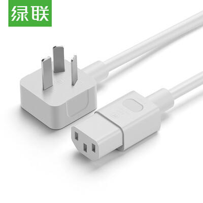 

Green Alliance UGREEN computer host power line desktop display GB national standard female three-hole power cable plug electric rice cooker wire 05 meters gray 30764