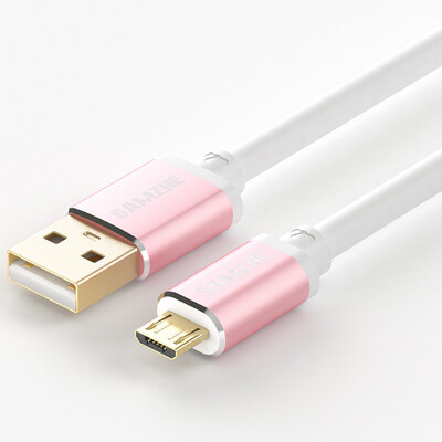 

SAMZHE Micro USB Cable for Charging&Data Transfer pink 075m