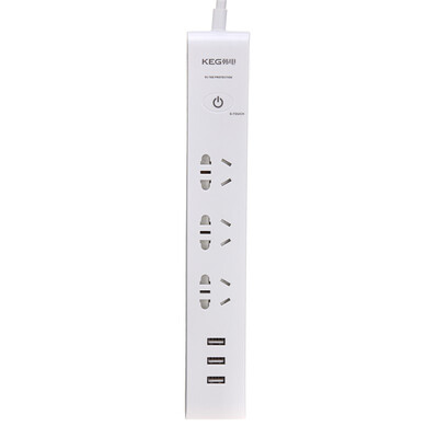 

Han Electronics (KEG) HD-ZSGBD-03KU3-W интеллектуальный сенсорный сенсор USB S Apple белый 1,8 м защита от перегрузок молниезащитная заглушка