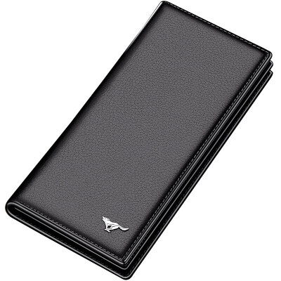 

SEPTWOLVES Business Vertical Full-Grain Leather Wallet for Men