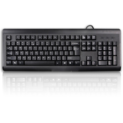 

Shuangfeiyan (A4Tech) KB-8A waterproof wired keyboard wired keyboard computer keyboard notebook keyboard USB interface