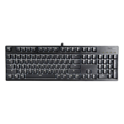 

GANSS GS 104 черный чай оси механические клавиши клавиатуры белые (PBT Edition)