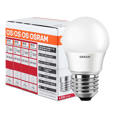 

OSRAM OSRAM LED bulb small ball 3W E27 big mouth warm white yellow four only installed