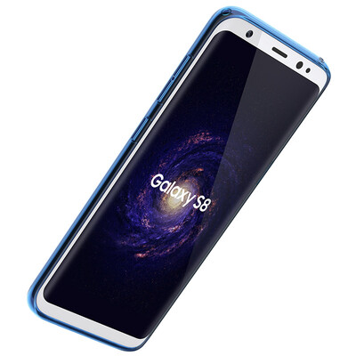 

Locke ROCK Samsung S8 phone shell protective cover series of soft&hard shell S8 thin sets through the blue