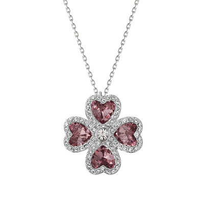 

SWAROVSKI Swarovski Lavender Heart Clover Necklace 5190617