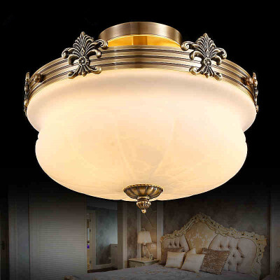 

European style retro living room bedroom chandelier ceiling lamp