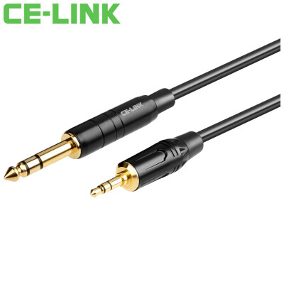 

CE-LINK 2862 3.5mm turn double 6.35mm mono card farmers line / 1.5 meters a two-teon audio cable phone microphone / microphone cable