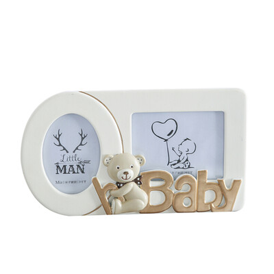 

Jingdong Supermarket Mizi home creative gifts children baby birthday gifts cute bear pavilions photo frame photo studio photo frame baby baby frame frame