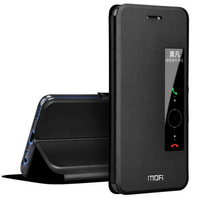 

Mo Fanhua P10Plus mobile phone case protective cover smart window soft silicone anti-drop clamshell leather men&women apply to p10 plus vky-al00