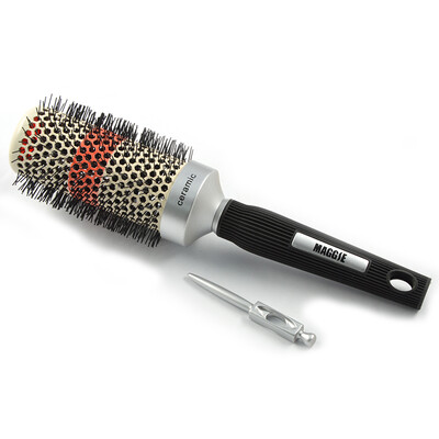 

Maggie MAGGIE combs female roll comb pear big roll modeling roll comb comb ceramic fluence curly hair comb gift 2614