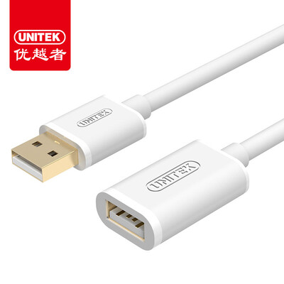 

(UNITEK) удлинитель usb мужской к женскому компьютеру U диск мышь клавиатура беспроводная сетевая карта камера TV usb интерфейс расширение линии данных кабель 3 метра Y-C417EWH