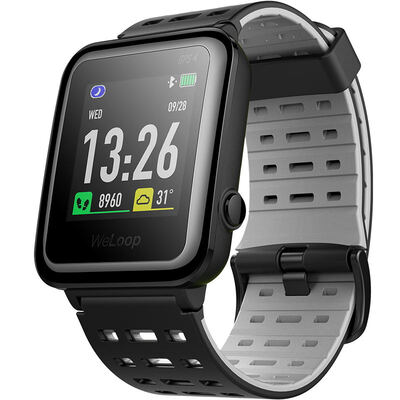 

WeLoop Hiroo Hey 3S Multi-function GPS Smart Sports Watch Dynamic Heart Rate Monitor 30 Days Life 50m Deep Waterproof Caller Message Content Reminder Dial Can Replace Active Black