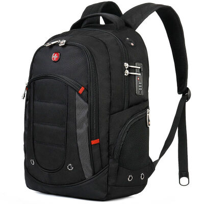 

CROSSGEAR anti-theft series business backpack male shoulder bag 14 156 inch laptop bag waterproof fabric leisure CR-9003 black