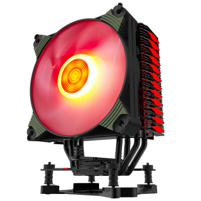 

Patriot (aigo) ice soul K4 ice version of the red CPU cooler (multi-platform / support AMD4 / intelligent temperature / monochromatic breathing light flashing / 12CM fan / with grease)