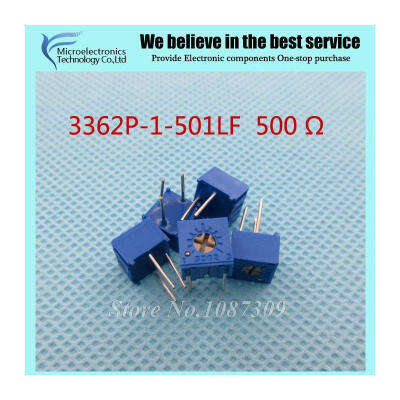 

50PcsLot 3362P-1-501LF 3362P 501 500 ohm Trimpot Trimmer Potentiometer Variable resistor new original