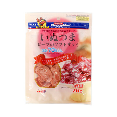 

DoggyMan Low Salt Salami Wave Sheet - Beef 70g Meat Meat Teddy Dog Pet Snacks