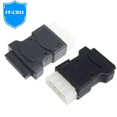 

IT-CEO Y2SI-ZD 4-pin to SATA15Pin serial converter IDE 4Pin needle to SATA hard drive optical drive cable adapter black