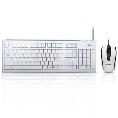 

Fuller (Fühlen) L600 keyboard and mouse set wired keyboard and mouse set notebook computer office male and female home keyboard mouse ivory white