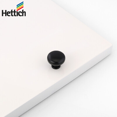 

Hettich 24627 drawer pull wardrobe cabinet furniture door handle black single hole one loaded