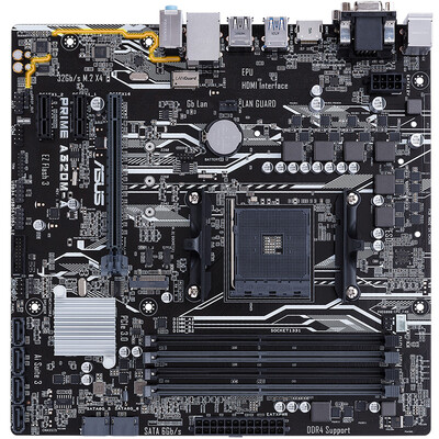 

ASUS PRIME A320M-A Motherboard (AMD A320 / Socket AM4