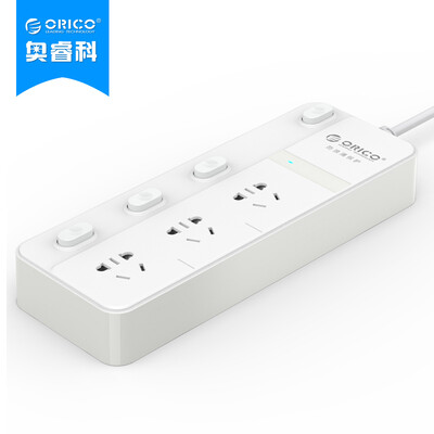 

ORICO SPC-A5 5-position 15 m long wiring board Power socket plug row plug board drag board sub-control switch white