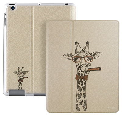 

Иллюстратор Apple iPad2 / iPad4 / iPad3 защитная крышка / оболочка кобура мультфильма все включено стенд иллюстратор серии оленей магнат