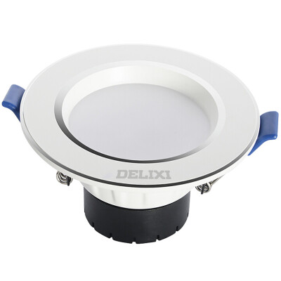 

Delixi (DELIXI) LED downlight elegant white 3W downlight three-color dimming openings 7-8 cm