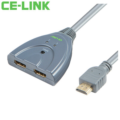 

CE-LINK 2169 HDMI2x1 binary intelligent switch 1 meter computer video switcher 2 into 1 out 14 version support 1080P 3D comes with line