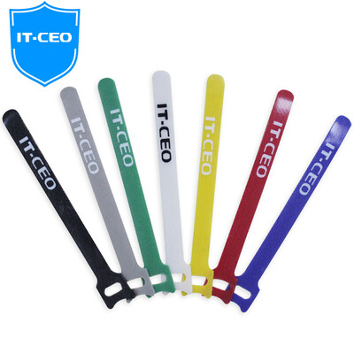 

IT-CEO V712A lazy brown seven-color computer cable tie / bundle / tie / reason / beam with back to back Velcro finishing with cable length 15 cm 7