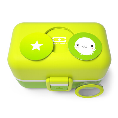 

Monbento creative children&39s student tableware lunch box microwave oven lunch box Japanese lunch box cocoa green 3000 01 155
