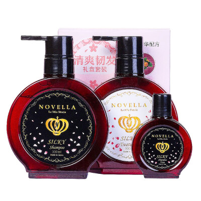 

Novella refreshing&toughness without silicone 3 sets refreshing shampoo 330ml fresh conditioner 330ml fresh shampoo 75m