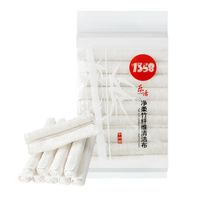 

【Jingdong Supermarket】 one hundred thirty-five music live soft soft 10 double-layer bamboo fiber cleaning cloth (anti-stained oil wash towel dishwashing cloth 18 * 22cm white) XR-105064
