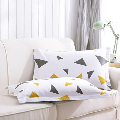 

Yingxin home textile cotton bedding high density pillowcase cotton pillowcase a pair of equipment 48 74 2 Jin Shang blue