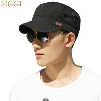 

Jingdong supermarket Siggi CM68033 hat male spring summer Korean version of the baseball hat outdoor men flat roof sun hat shade duck cap black 58-60CM