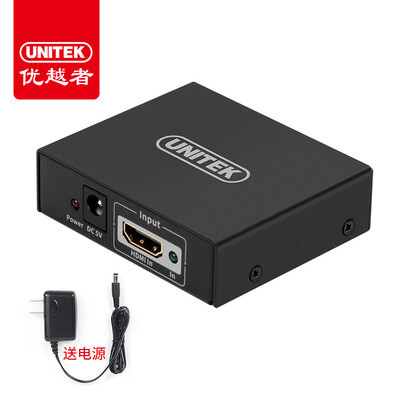 

UNITEK) hdmi dispenser 1 2 in 1 out of 4 out of 4k video divider digital HD split screen display computer box TV cable 3D visual effects Y-5183A