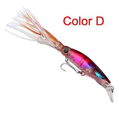 

1pc design Squid 7"-14cm/1.566oz-40g fishing lures 6 Colors fishing bait 1/0# Hook fishing tacklee 14 cm/40g de pêche 6 Couleur pê