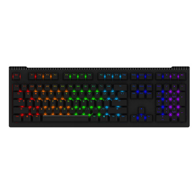 

АККО Ducky Shine6 RGB PBT ключи механическая клавиатура 108 Cherry Black Cherry ось вала серебра