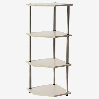 

SHUANGJIAN 4 tiers iron&wood cabinet storage rack