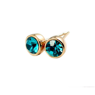 

Yoursfs@ Stud Earrings For Wedding Elegant Gold Color AAA Cubic Zirconia Stone Earring