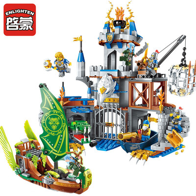 

Enlightenment ENLIGHTEN Puzzle Assembled Building Blocks Children&39s Toys New Glory Series World of Warcraft Castle Knight War Attack Blacksmith Shop