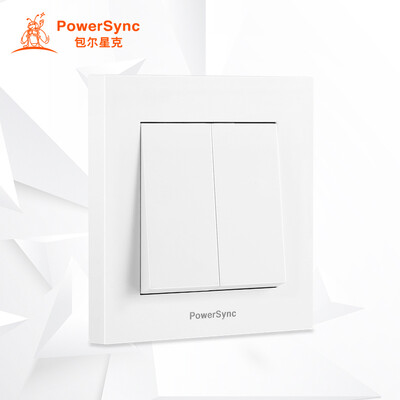 

Бауэр звезда г (PowerSync) ASWSCGS2T9 три отверстия настенный выключатель 86 панели на выходе пять отверстий дверной переключатель единый контроль двойной простой белый