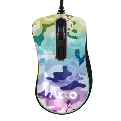 

АККО ретро кошка RGB полноцветные игровой подсветкой градиент мыши камуфляж (глянцевый) проводная мышь