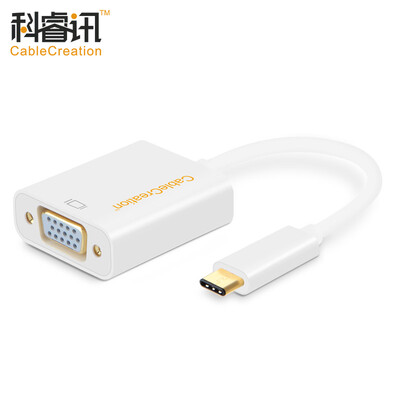 

CABLE CREATION Конвертер Type-C в VGA USB3.1 USB-C в адаптер VGA Белый адаптер Новый MACBOOK TV, проектор CD0003