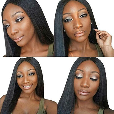 

Natural Straight Brazilian Hair Glueless Human Hair Full Lace Wig With Baby Hair