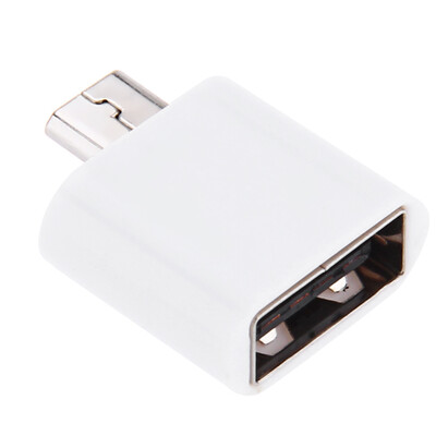 

OTG Micro USB Data Sync Зарядный адаптер (белый)